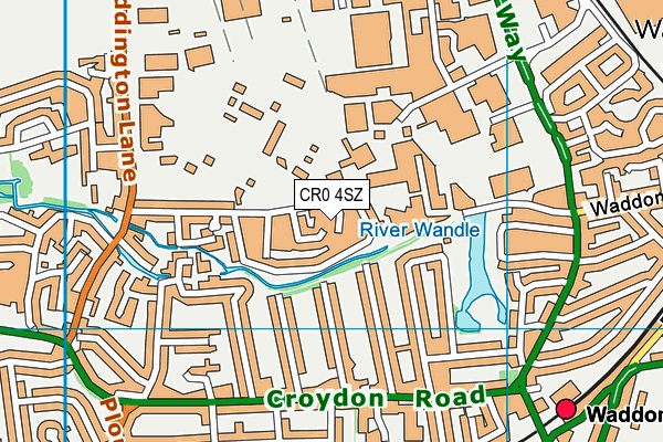 CR0 4SZ map - OS VectorMap District (Ordnance Survey) CR0 4SZ map - OS VectorMap District (Ordnance Survey)