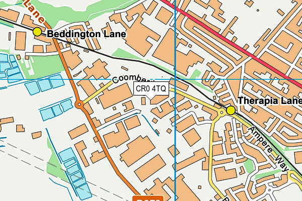 CR0 4TQ map - OS VectorMap District (Ordnance Survey) CR0 4TQ map - OS VectorMap District (Ordnance Survey)