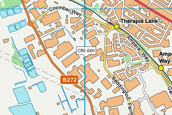 CR0 4XH map - OS VectorMap District (Ordnance Survey) CR0 4XH map - OS VectorMap District (Ordnance Survey)