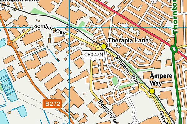 CR0 4XN map - OS VectorMap District (Ordnance Survey)