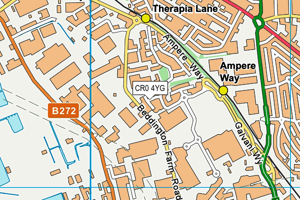 CR0 4YG map - OS VectorMap District (Ordnance Survey) CR0 4YG map - OS VectorMap District (Ordnance Survey)