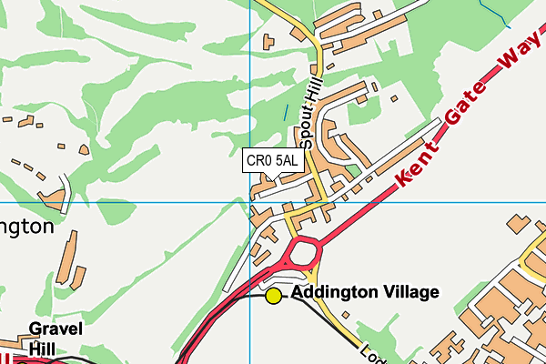 CR0 5AL map - OS VectorMap District (Ordnance Survey) CR0 5AL map - OS VectorMap District (Ordnance Survey)