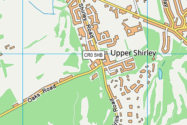 CR0 5HB map - OS VectorMap District (Ordnance Survey) CR0 5HB map - OS VectorMap District (Ordnance Survey)
