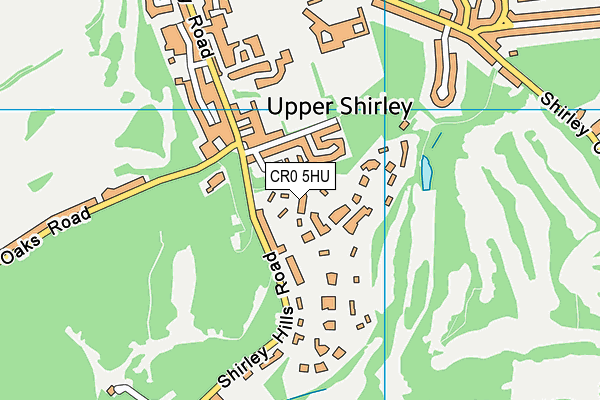 CR0 5HU map - OS VectorMap District (Ordnance Survey) CR0 5HU map - OS VectorMap District (Ordnance Survey)