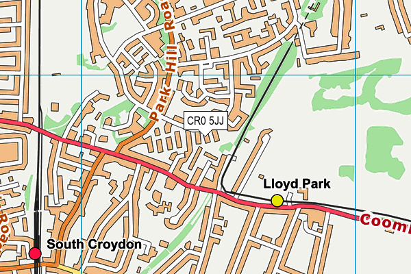 CR0 5JJ map - OS VectorMap District (Ordnance Survey) CR0 5JJ map - OS VectorMap District (Ordnance Survey)