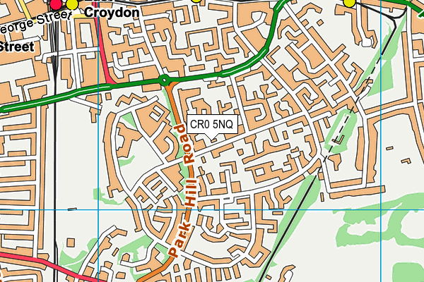 CR0 5NQ map - OS VectorMap District (Ordnance Survey)