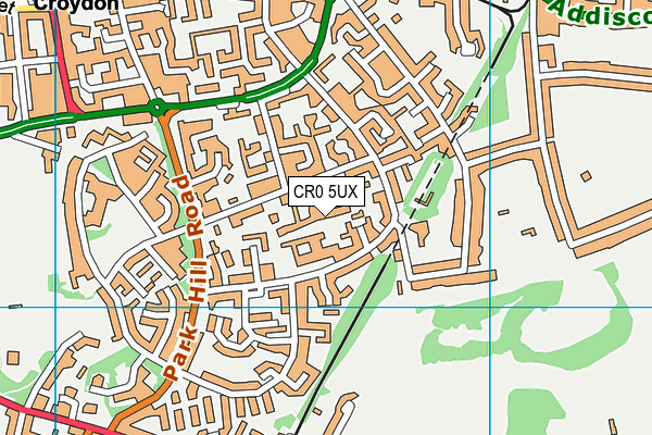 CR0 5UX map - OS VectorMap District (Ordnance Survey) CR0 5UX map - OS VectorMap District (Ordnance Survey)