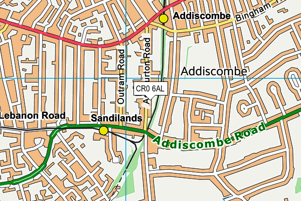 CR0 6AL map - OS VectorMap District (Ordnance Survey) CR0 6AL map - OS VectorMap District (Ordnance Survey)