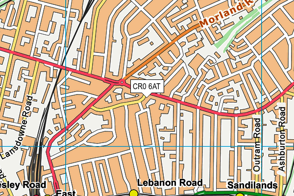 CR0 6AT map - OS VectorMap District (Ordnance Survey)
