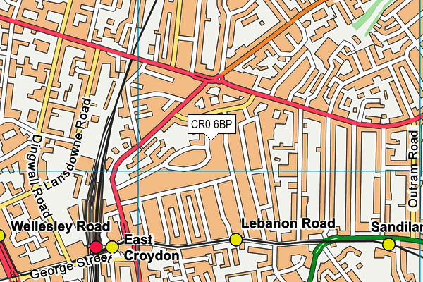 CR0 6BP map - OS VectorMap District (Ordnance Survey) CR0 6BP map - OS VectorMap District (Ordnance Survey)