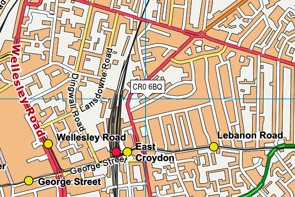 CR0 6BQ map - OS VectorMap District (Ordnance Survey) CR0 6BQ map - OS VectorMap District (Ordnance Survey)