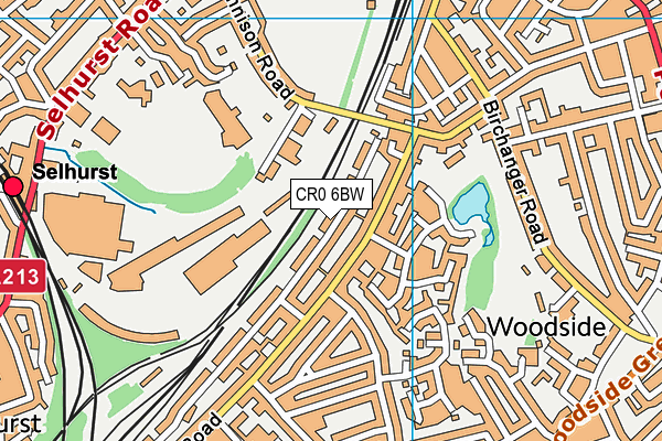 CR0 6BW map - OS VectorMap District (Ordnance Survey) CR0 6BW map - OS VectorMap District (Ordnance Survey)