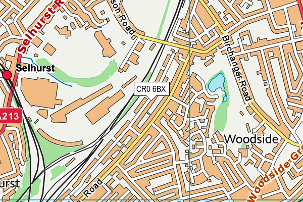 CR0 6BX map - OS VectorMap District (Ordnance Survey)