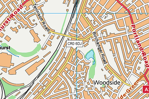 CR0 6DJ map - OS VectorMap District (Ordnance Survey) CR0 6DJ map - OS VectorMap District (Ordnance Survey)