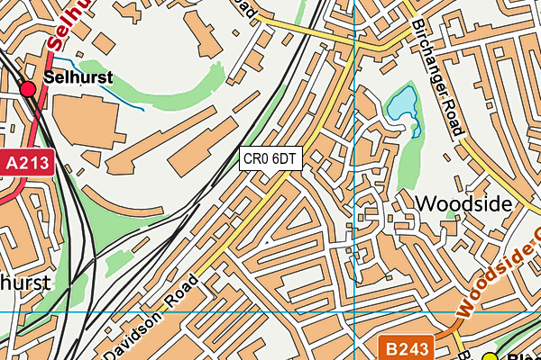 CR0 6DT map - OS VectorMap District (Ordnance Survey) CR0 6DT map - OS VectorMap District (Ordnance Survey)
