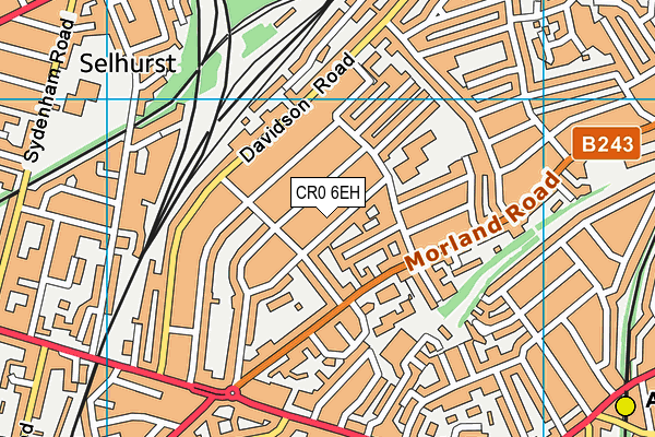 CR0 6EH map - OS VectorMap District (Ordnance Survey) CR0 6EH map - OS VectorMap District (Ordnance Survey)