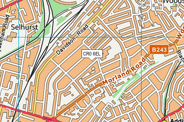 CR0 6EL map - OS VectorMap District (Ordnance Survey) CR0 6EL map - OS VectorMap District (Ordnance Survey)