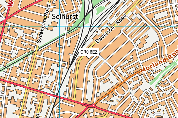 CR0 6EZ map - OS VectorMap District (Ordnance Survey) CR0 6EZ map - OS VectorMap District (Ordnance Survey)