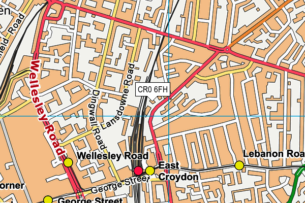 CR0 6FH map - OS VectorMap District (Ordnance Survey) CR0 6FH map - OS VectorMap District (Ordnance Survey)