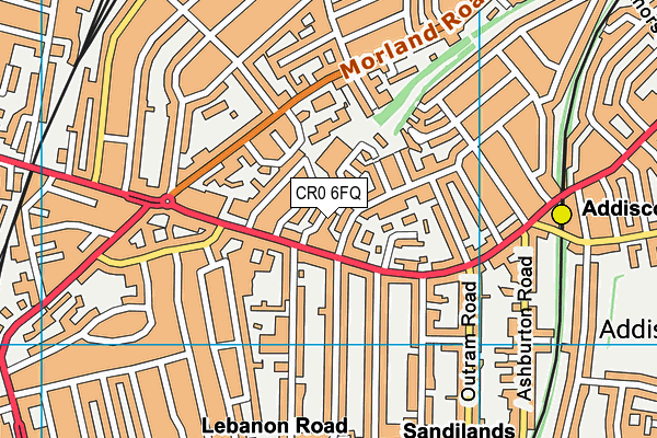 CR0 6FQ map - OS VectorMap District (Ordnance Survey) CR0 6FQ map - OS VectorMap District (Ordnance Survey)