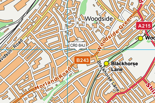 CR0 6HJ map - OS VectorMap District (Ordnance Survey)