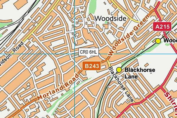 CR0 6HL map - OS VectorMap District (Ordnance Survey)
