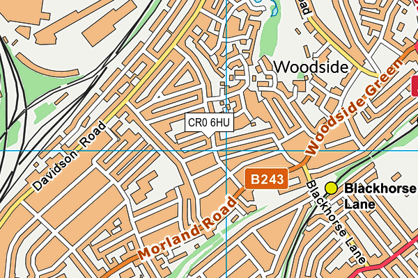 CR0 6HU map - OS VectorMap District (Ordnance Survey)