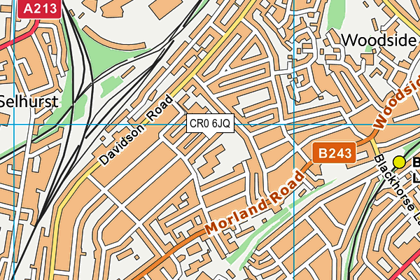 CR0 6JQ map - OS VectorMap District (Ordnance Survey) CR0 6JQ map - OS VectorMap District (Ordnance Survey)