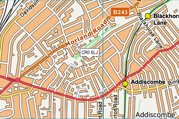 CR0 6LJ map - OS VectorMap District (Ordnance Survey) CR0 6LJ map - OS VectorMap District (Ordnance Survey)