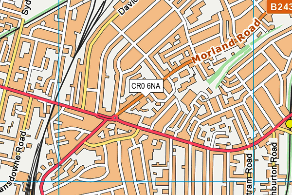 CR0 6NA map - OS VectorMap District (Ordnance Survey)