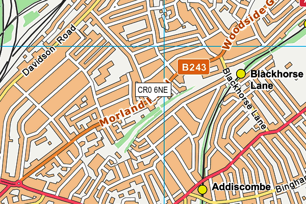 CR0 6NE map - OS VectorMap District (Ordnance Survey)
