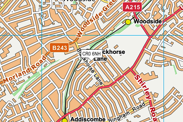 CR0 6NH map - OS VectorMap District (Ordnance Survey) CR0 6NH map - OS VectorMap District (Ordnance Survey)