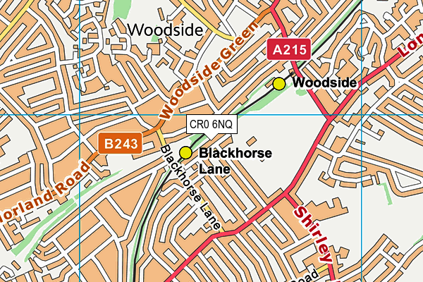 CR0 6NQ map - OS VectorMap District (Ordnance Survey)