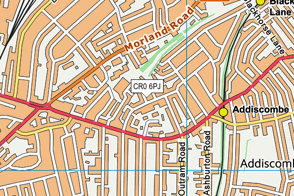 CR0 6PJ map - OS VectorMap District (Ordnance Survey) CR0 6PJ map - OS VectorMap District (Ordnance Survey)