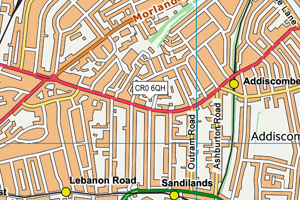 CR0 6QH map - OS VectorMap District (Ordnance Survey)