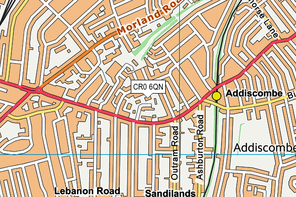 CR0 6QN map - OS VectorMap District (Ordnance Survey)