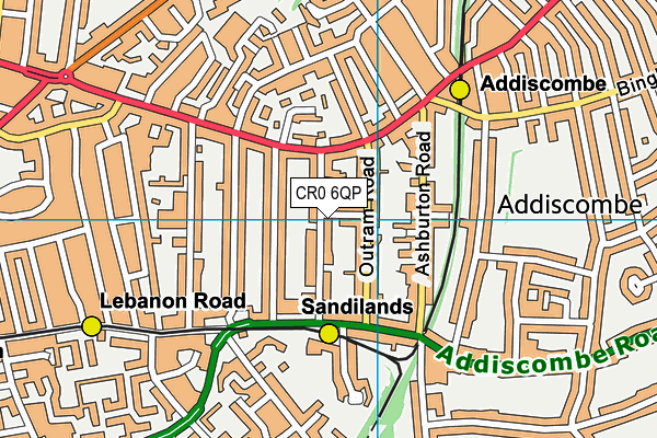 CR0 6QP map - OS VectorMap District (Ordnance Survey) CR0 6QP map - OS VectorMap District (Ordnance Survey)