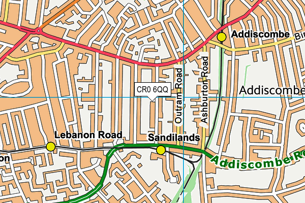 CR0 6QQ map - OS VectorMap District (Ordnance Survey) CR0 6QQ map - OS VectorMap District (Ordnance Survey)