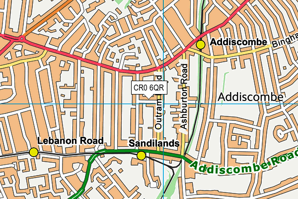 CR0 6QR map - OS VectorMap District (Ordnance Survey) CR0 6QR map - OS VectorMap District (Ordnance Survey)