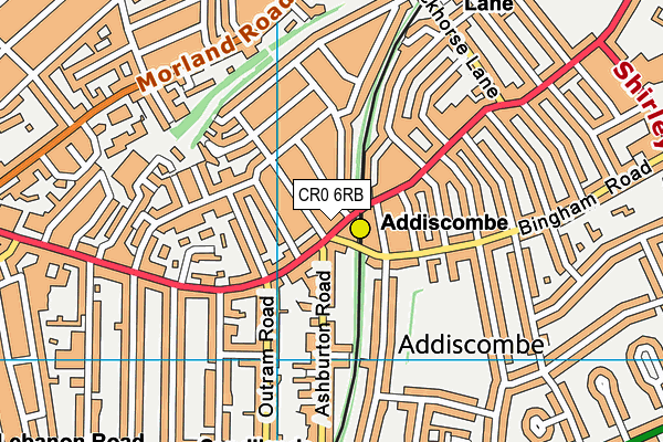 CR0 6RB map - OS VectorMap District (Ordnance Survey) CR0 6RB map - OS VectorMap District (Ordnance Survey)