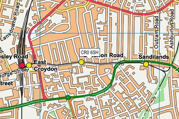 CR0 6SH map - OS VectorMap District (Ordnance Survey) CR0 6SH map - OS VectorMap District (Ordnance Survey)