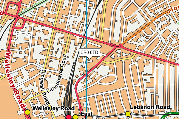 CR0 6TD map - OS VectorMap District (Ordnance Survey) CR0 6TD map - OS VectorMap District (Ordnance Survey)