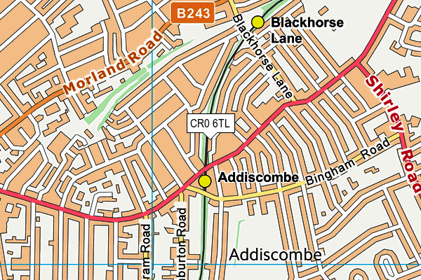 CR0 6TL map - OS VectorMap District (Ordnance Survey) CR0 6TL map - OS VectorMap District (Ordnance Survey)