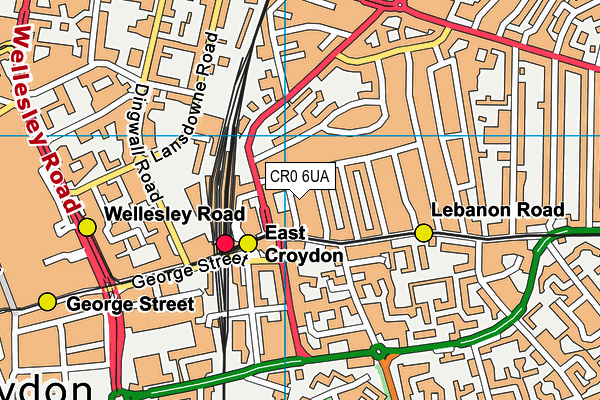CR0 6UA map - OS VectorMap District (Ordnance Survey)