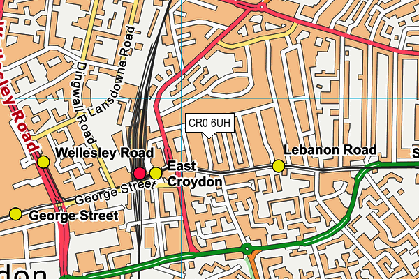 CR0 6UH map - OS VectorMap District (Ordnance Survey)
