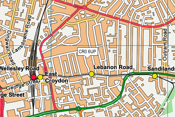 CR0 6UP map - OS VectorMap District (Ordnance Survey) CR0 6UP map - OS VectorMap District (Ordnance Survey)
