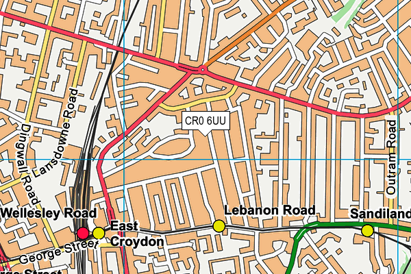 CR0 6UU map - OS VectorMap District (Ordnance Survey) CR0 6UU map - OS VectorMap District (Ordnance Survey)