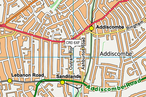 CR0 6XF map - OS VectorMap District (Ordnance Survey) CR0 6XF map - OS VectorMap District (Ordnance Survey)
