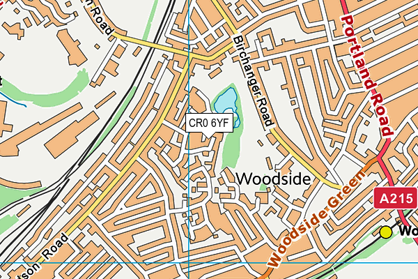 CR0 6YF map - OS VectorMap District (Ordnance Survey) CR0 6YF map - OS VectorMap District (Ordnance Survey)