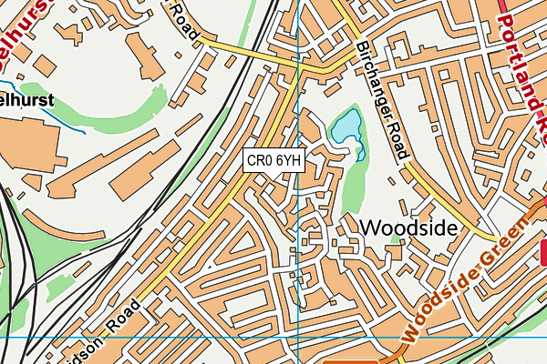 CR0 6YH map - OS VectorMap District (Ordnance Survey) CR0 6YH map - OS VectorMap District (Ordnance Survey)